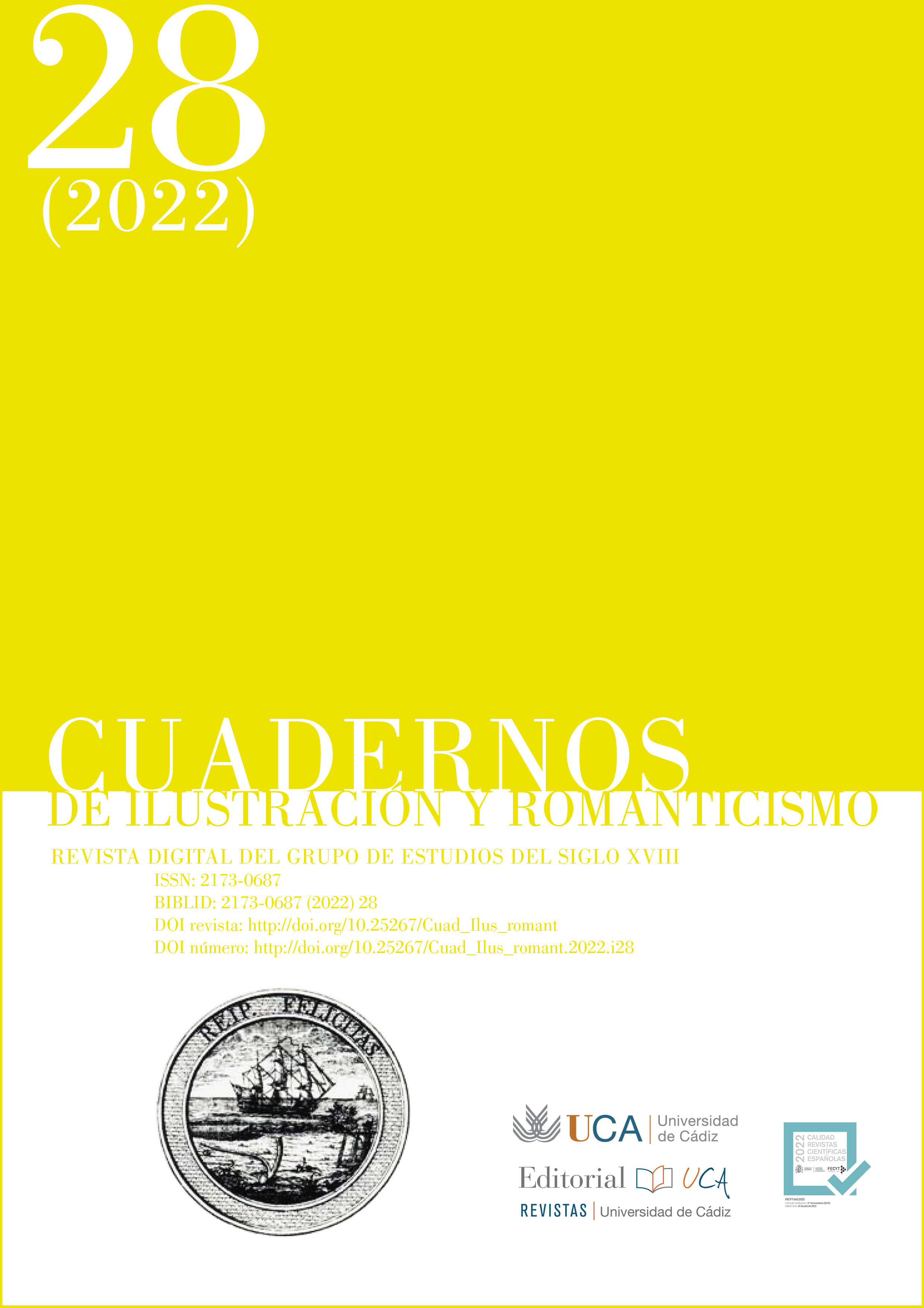 					Ver Núm. 28 (2022): Versos ibéricos: intercambios entre España y Portugal en el siglo XVIII
				