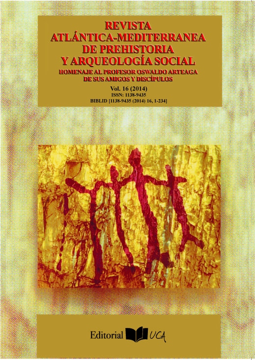					Ver Vol. 16 (2014): Revista Atlántica-Mediterránea de Prehistoria y Arqueología Social. Homenaje al profesor Oswaldo Arteaga...
				
